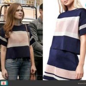 ASO LYDIA MARTIN TOPSHOP STRIPED BOXY TEE